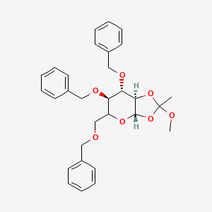 molecular formula C30H34O7 B7826163 3,4,6-Tri-O-benzyl-beta-D-mannopyranose-1,2-(methyl orthoacetate) 