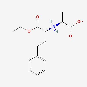 molecular formula C15H21NO4 B7826227 (2S)-2-[[(2R)-1-ethoxy-1-oxo-4-phenylbutan-2-yl]ammonio]propanoate 