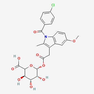 molecular formula C25H24ClNO10 B7826243 Indomethacin Acyl-beta-D-glucuronide 