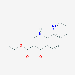 molecular formula C15H12N2O3 B7826283 ethyl 4-oxo-1H-1,10-phenanthroline-3-carboxylate CAS No. 49590-04-7
