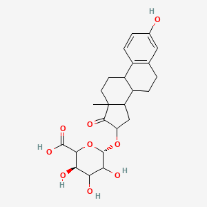 molecular formula C24H30O9 B7826328 16alpha-Hydroxyestrone 16-beta-D-Glucuronide 