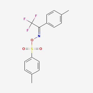 Ethanone,2,2,2-trifluoro-1-(4-methylphenyl)-, O-[(4-methylphenyl)sulfonyl]oxime