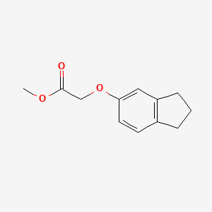molecular formula C12H14O3 B7826369 methyl 2-(2,3-dihydro-1H-inden-5-yloxy)acetate 
