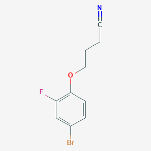 molecular formula C10H9BrFNO B7826386 4-(4-Bromo-2-fluoro-phenoxy)butanenitrile 