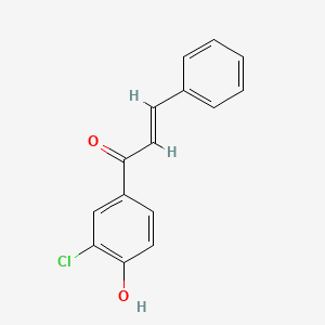 molecular formula C15H11ClO2 B7826457 (2E)-1-(3-chloro-4-hydroxyphenyl)-3-phenylprop-2-en-1-one 