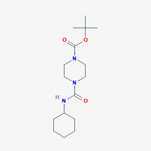 molecular formula C16H29N3O3 B7826483 Tert-butyl 4-(cyclohexylcarbamoyl)piperazine-1-carboxylate 