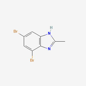 molecular formula C8H6Br2N2 B7826494 4,6-Dibromo-2-methyl-1H-benzo[d]imidazole 