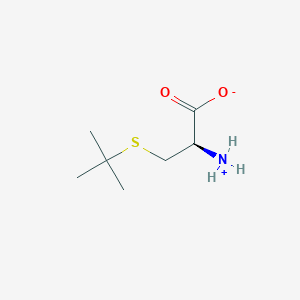 molecular formula C7H15NO2S B7826545 (2R)-2-azaniumyl-3-tert-butylsulfanylpropanoate 