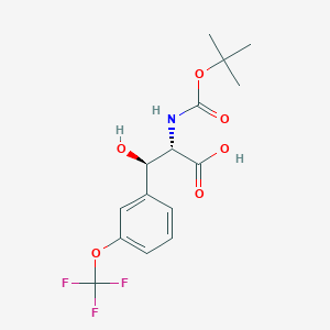 (2S,3R)-3-hydroxy-2-[(2-methylpropan-2-yl)oxycarbonylamino]-3-[3-(trifluoromethoxy)phenyl]propanoic acid