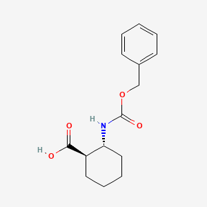 molecular formula C15H19NO4 B7826653 (1R,2R)-2-(((Benzyloxy)carbonyl)amino)cyclohexanecarboxylic acid 