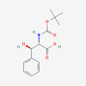 molecular formula C14H19NO5 B7826661 (2R, 3S)/(2S, 3R)-Racemic boc-beta-hydroxyphenylalanine 