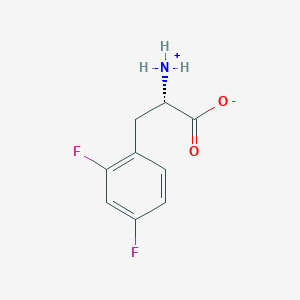 molecular formula C9H9F2NO2 B7826669 (2S)-2-azaniumyl-3-(2,4-difluorophenyl)propanoate 