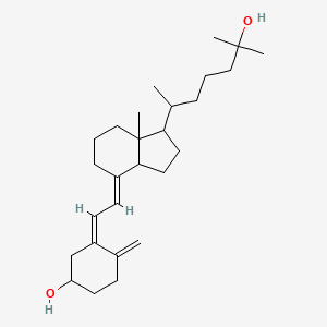 molecular formula C27H44O2 B7826683 (S,E)-3-((E)-2-((1R,3aS,7aR)-1-((R)-6-hydroxy-6-methylheptan-2-yl)-7a-methylhexahydro-1H-inden-4(2H)-ylidene)ethylidene)-4-methylenecyclohexanol 
