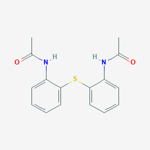 molecular formula C16H16N2O2S B7826697 N-[2-(2-acetamidophenyl)sulfanylphenyl]acetamide 