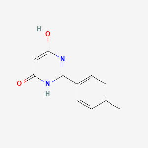 molecular formula C11H10N2O2 B7826712 6-Hydroxy-2-(p-tolyl)pyrimidin-4(3H)-one 