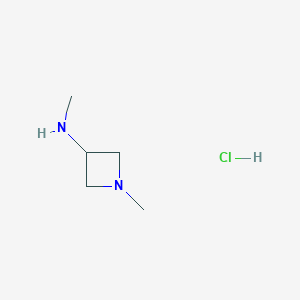 molecular formula C5H13ClN2 B7826717 N,1-dimethylazetidin-3-amine hydrochloride 