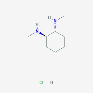 molecular formula C8H19ClN2 B7826739 (1R,2R)-rel-N1,N2-Dimethylcyclohexane-1,2-diamine hydrochloride 