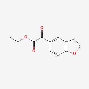 molecular formula C12H12O4 B7826746 Ethyl 2-(2,3-dihydrobenzofuran-5-yl)-2-oxoacetate CAS No. 79002-49-6