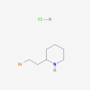 molecular formula C7H15BrClN B7826799 2-(2-Bromo-ethyl)-piperidine hydrochloride 