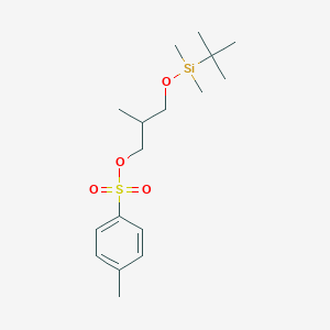 molecular formula C17H30O4SSi B7826860 3-(tert-Butyldimethylsilanyloxy)-2-methylpropyl-4-methylbenzenesulfonate CAS No. 885266-52-4