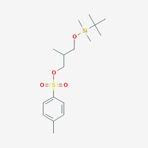 molecular formula C17H30O4SSi B7826860 (2S)-3-{[tert-Butyl(dimethyl)silyl]oxy}-2-methylpropan-1-yl Tosylate CAS No. 885266-52-4