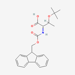 molecular formula C23H27NO5 B7826895 N-[[(9H-Fluoren-9-yl)methoxy]carbonyl]-O-tert-butyl-3-methyl-L-serine 
