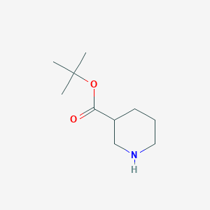 molecular formula C10H19NO2 B7826909 Tert-butyl Piperidine-3-carboxylate 