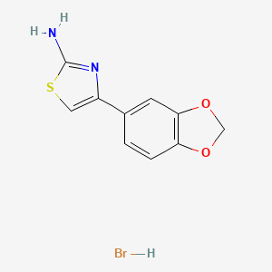 4-Benzo[1,3]dioxol-5-yl-thiazol-2-ylamine hydrobromide