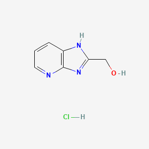 molecular formula C7H8ClN3O B7826953 (3H-Imidazo[4,5-b]pyridin-2-yl)methanol hydrochloride 