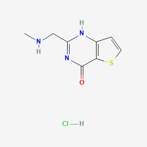 2-(methylaminomethyl)-1H-thieno[3,2-d]pyrimidin-4-one;hydrochloride