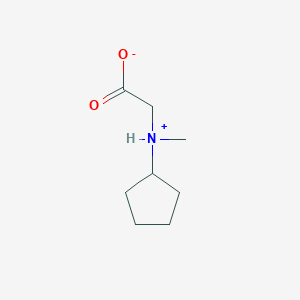 molecular formula C8H15NO2 B7826971 2-[Cyclopentyl(methyl)azaniumyl]acetate 