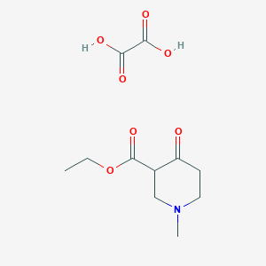molecular formula C11H17NO7 B7826994 Ethyl 1-methyl-4-oxopiperidine-3-carboxylate oxalate 