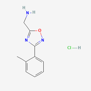 [3-(2-Methylphenyl)-1,2,4-oxadiazol-5-yl]methylamine hydrochloride