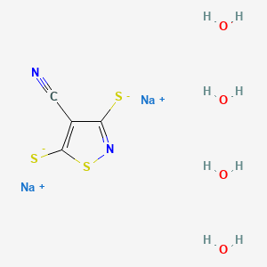 molecular formula C4H8N2Na2O4S3 B7827019 Sodium 4-cyanoisothiazole-3,5-bis(thiolate) 