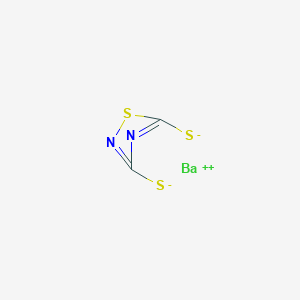 molecular formula C2BaN2S3 B7827025 1,2,4-Thiadiazole-3,5-bis(thiolate) 
