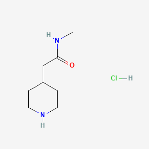 molecular formula C8H17ClN2O B7827027 N-methyl-2-piperidin-4-ylacetamide hydrochloride 