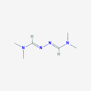 molecular formula C6H14N4 B7827053 1,2-Bis[(dimethylamino)methylene]hydrazine 