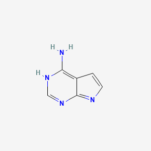 molecular formula C6H6N4 B7827134 3H-pyrrolo[2,3-d]pyrimidin-4-amine 