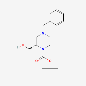 molecular formula C17H26N2O3 B7827140 (S)-1-Boc-4-benzyl-2-(hydroxymethyl)piperazine CAS No. 947275-34-5