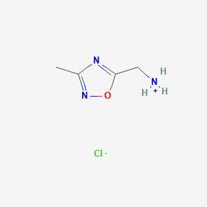 (3-Methyl-1,2,4-oxadiazol-5-yl)methylazanium;chloride