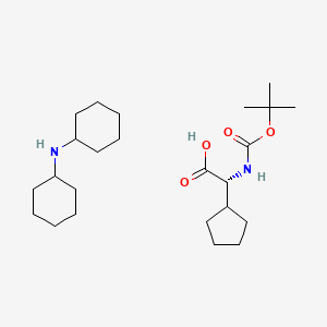 molecular formula C24H44N2O4 B7827196 Boc-cyclopentyl-D-Gly-OH . DCHA 