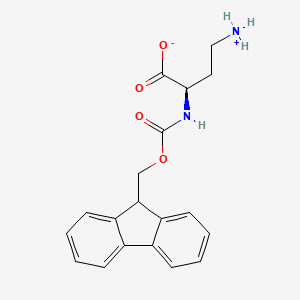 molecular formula C19H20N2O4 B7827215 (2R)-4-azaniumyl-2-(9H-fluoren-9-ylmethoxycarbonylamino)butanoate 