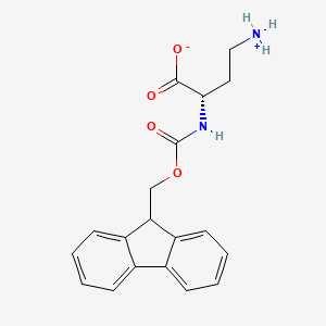molecular formula C19H20N2O4 B7827223 (2S)-4-azaniumyl-2-(9H-fluoren-9-ylmethoxycarbonylamino)butanoate 