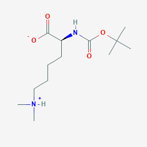 molecular formula C13H26N2O4 B7827224 (2S)-6-(dimethylazaniumyl)-2-[(2-methylpropan-2-yl)oxycarbonylamino]hexanoate 