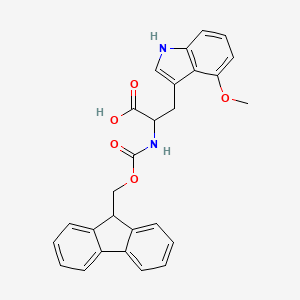 molecular formula C27H24N2O5 B7827260 N-Fmoc-4-methoxy-DL-tryptophan 