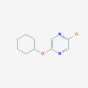 molecular formula C10H13BrN2O B7827291 2-Bromo-5-cyclohexyloxypyrazine CAS No. 1086382-88-8