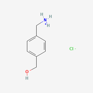 molecular formula C8H12ClNO B7827349 [4-(Hydroxymethyl)phenyl]methylazanium;chloride 