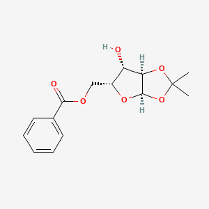 ((3aR,5R,6S,6aR)-6-hydroxy-2,2-dimethyltetrahydrofuro[2,3-d][1,3]dioxol-5-yl)methyl benzoate