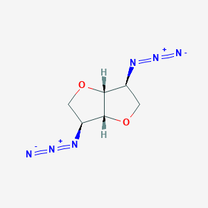 molecular formula C6H8N6O2 B7827392 (3S,3aR,6S,6aR)-3,6-diazido-hexahydrofuro[3,2-b]furan 