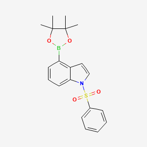 1-(phenylsulfonyl)-4-(4,4,5,5-tetramethyl-1,3,2-dioxaborolan-2-yl)-1H-indole